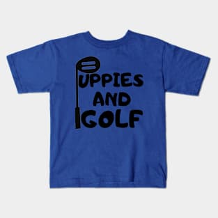 puppies and golf Kids T-Shirt